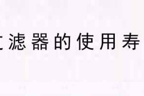 过滤器的使用寿命计算公式