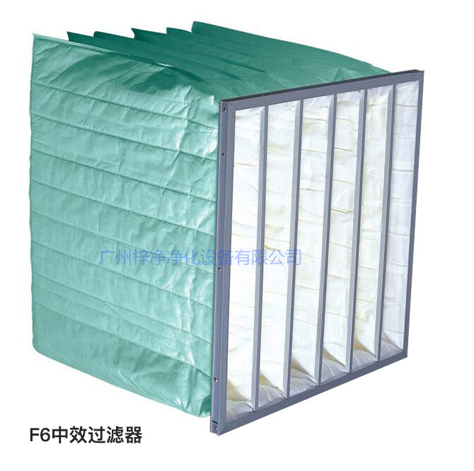聚酯纤维无纺布制作的袋式空气过滤器 聚酯纤维无纺布制作的袋式空气过滤器