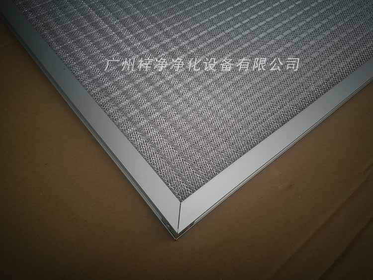 铝网初效过滤器采用波高为6mm的铝网制作 铝网初效过滤器采用波高为6mm的铝网制作