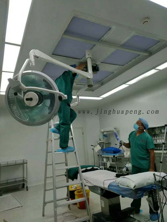 医院洁净手术室高效空气过滤器安装完毕 医院洁净手术室高效空气过滤器安装完毕