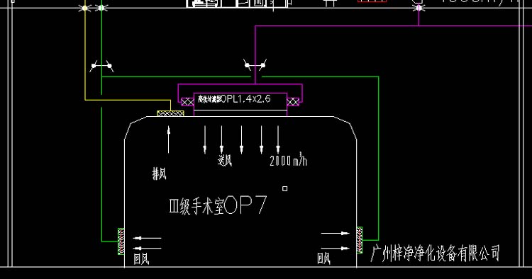 Ⅲ级手术室送风天花送风回风方式 Ⅲ级手术室送风天花送风回风方式